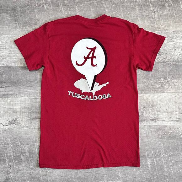 University Of Alabama Crimson Tide T Shirt Adult Small Red Short Sleeve NCAA - Picture 4 of 6